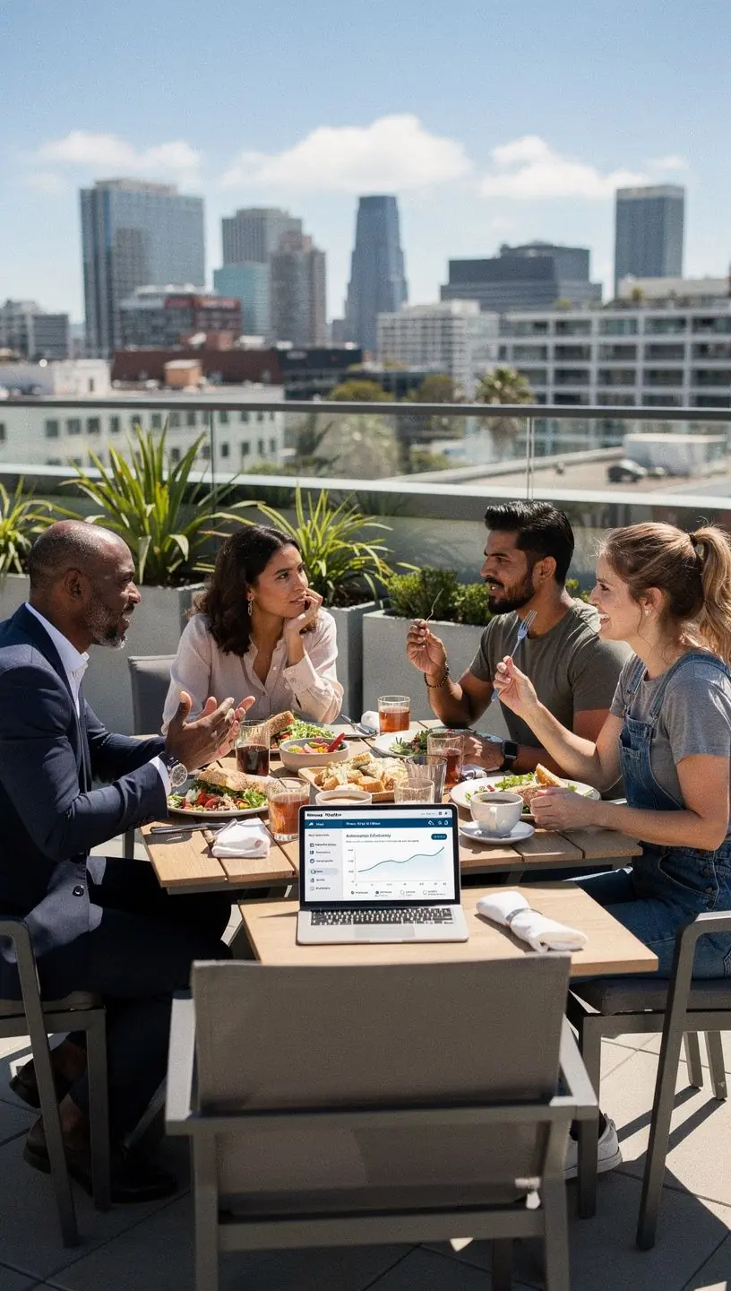 Data privacy in automated systems illustration