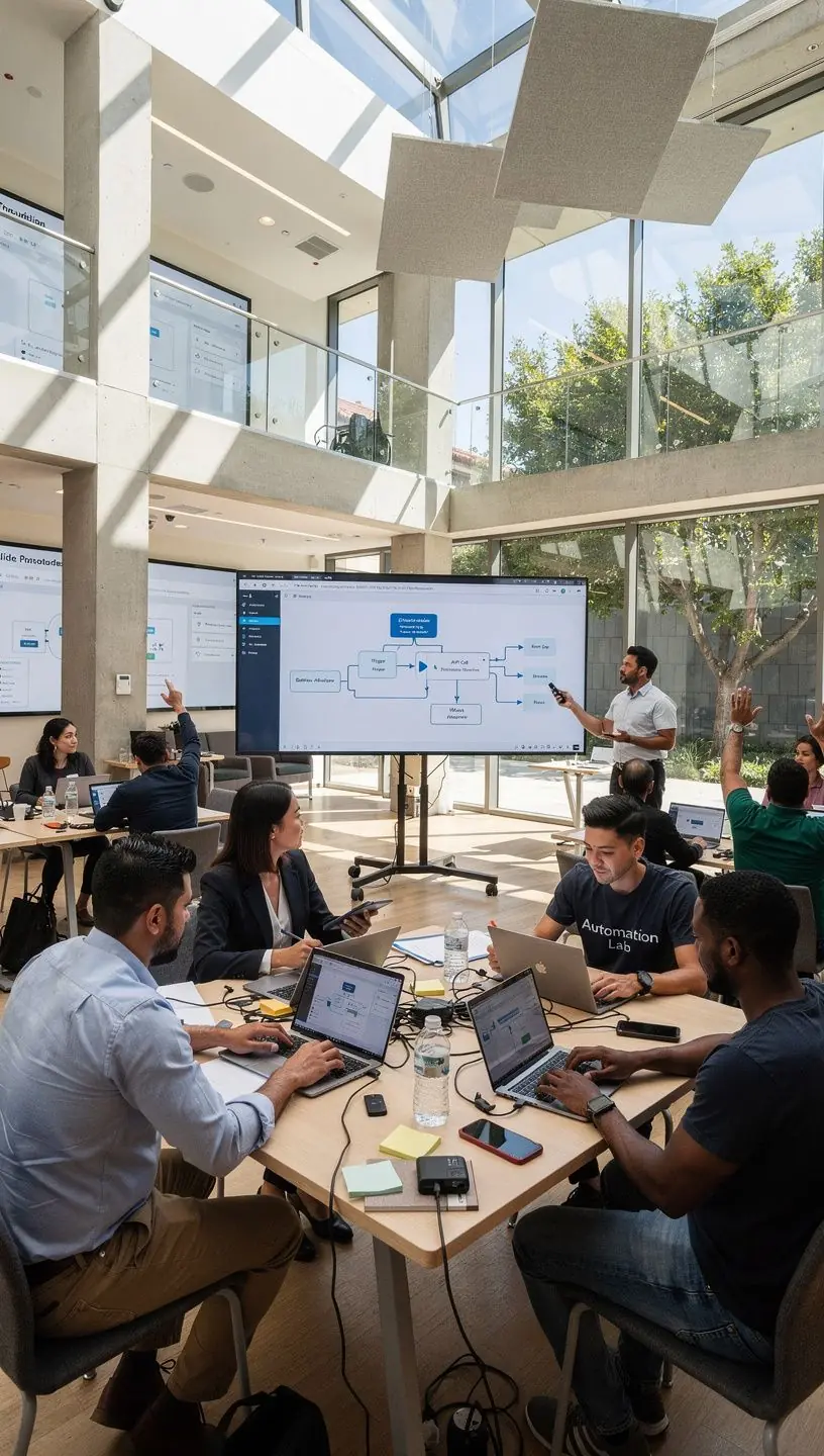 Team strategy meeting