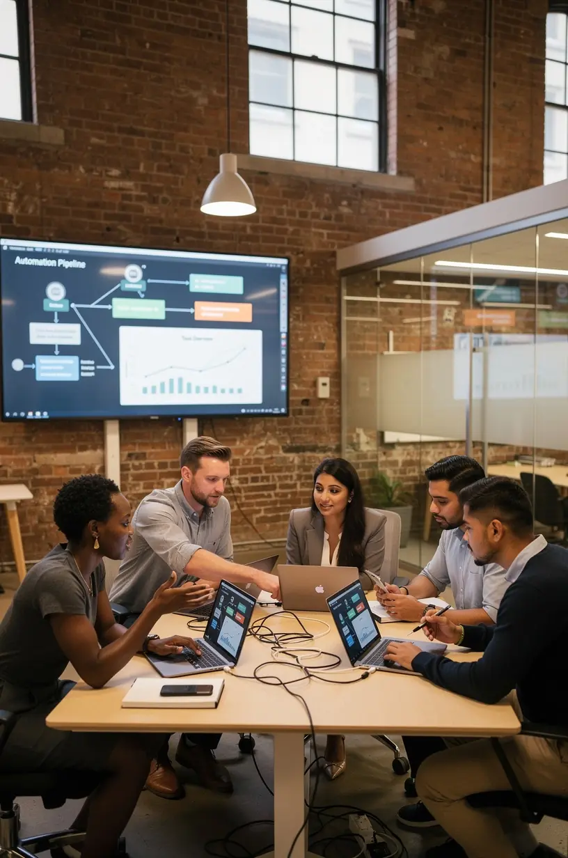 Modern office workspace